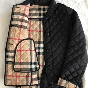 Kids Black Burberry Jacket